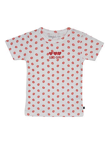 LOT 2 T-SHIRTS MAILLOTS DE CORPS FILLE FICAJA