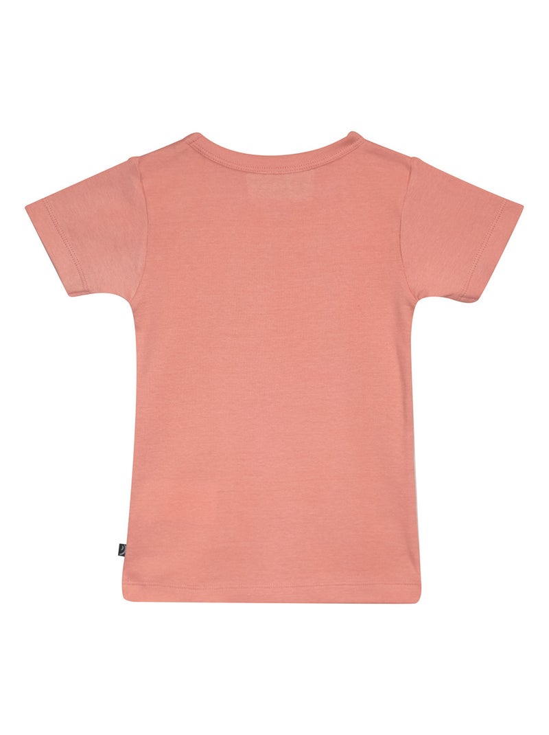 LOT 2 T-SHIRTS MAILLOTS DE CORPS FILLE FICAJA Rose - Kiabi