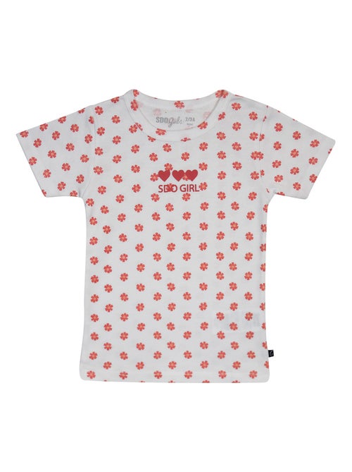 LOT 2 T-SHIRTS MAILLOTS DE CORPS FILLE FICAJA - Kiabi