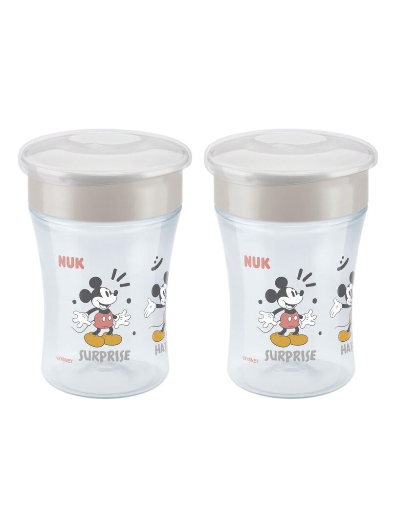 Lot 2 tasses d'apprentissage Magic Cup 360 Mickey 230ml 8M+ Nuk - Gris -  Kiabi - 24.99€