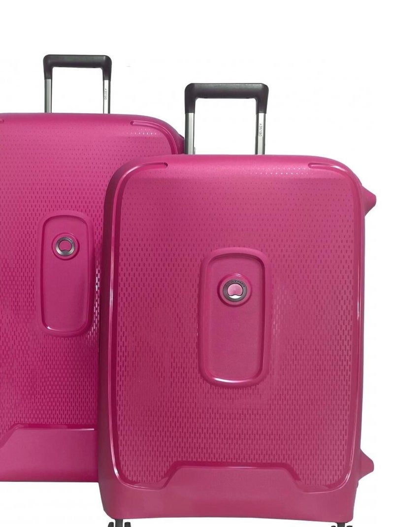 Lot 2 valises rigides Montcenis 69cm et 82cm TSA Rose - Kiabi