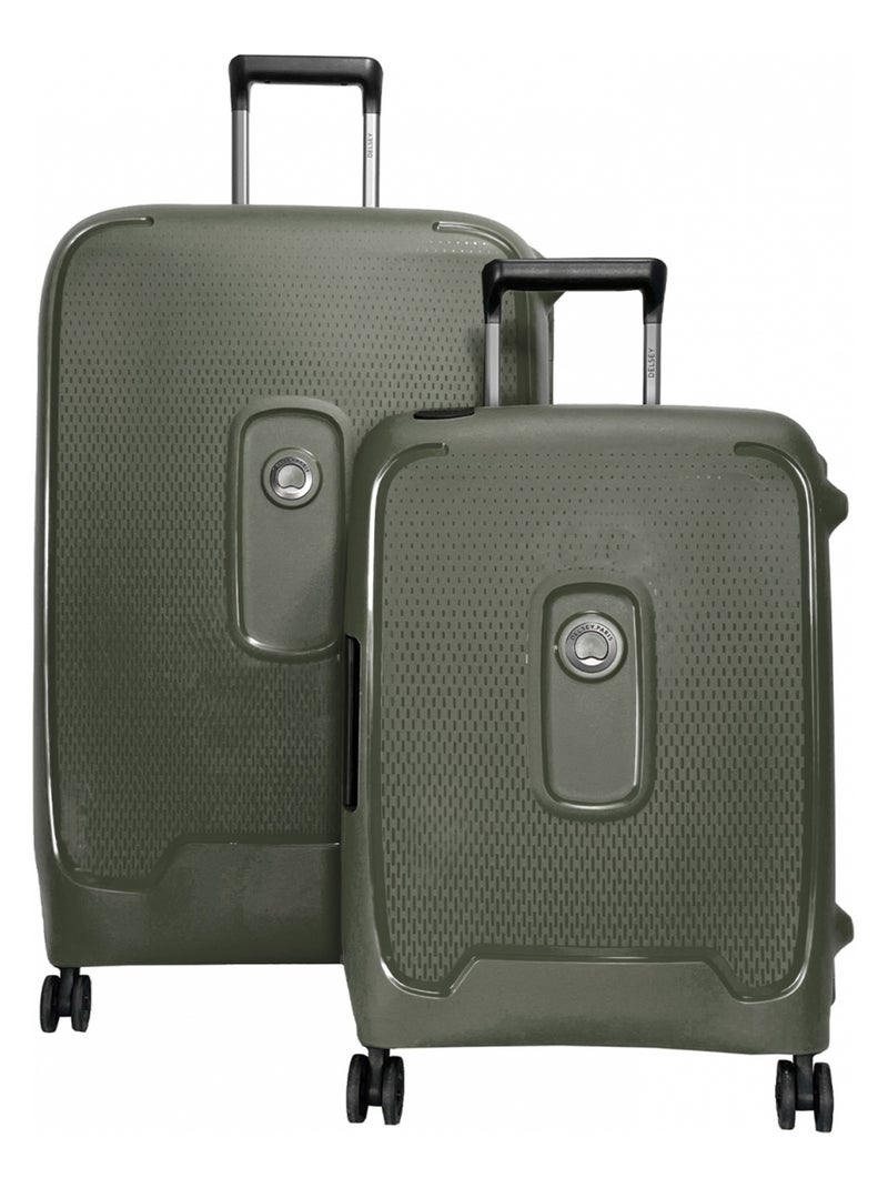 Lot 2 valises rigides Montcenis cabine 55cm et soute 76cm Kaki - Kiabi