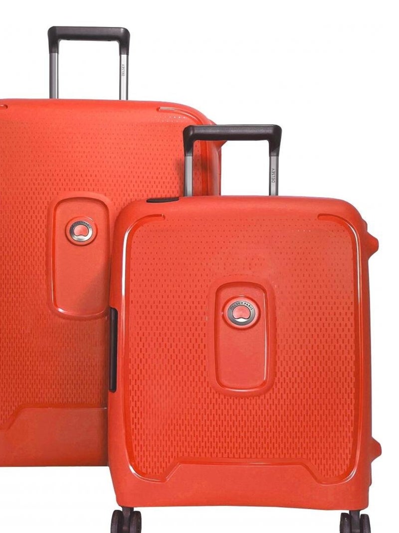 Lot 2 valises rigides Montcenis cabine 55cm et soute 76cm Orange - Kiabi