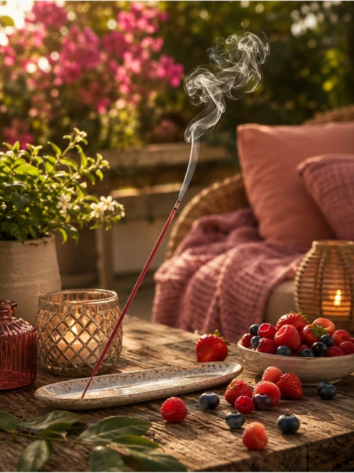 Lot 20 Batons d'encens fruit rouge - Kiabi