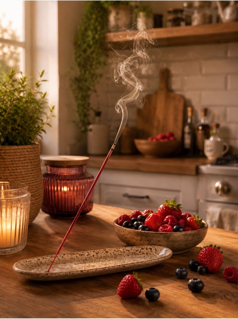 Lot 20 Batons d'encens fruit rouge Rouge - Kiabi