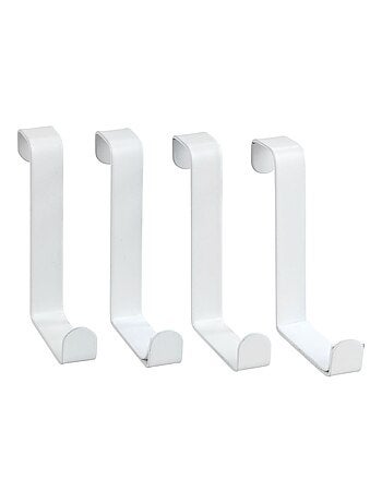 Lot 2x 4 Crochets accroche-serviettes de porte Celano