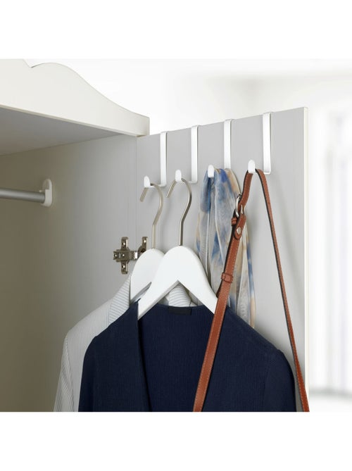 Lot 2x 4 Crochets accroche-serviettes de porte Celano - Kiabi