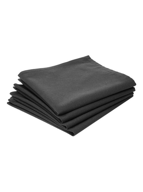 Lot 2x 4 Serviettes de table en coton - Kiabi Lot 2x 4 Serviettes de table en coton - Kiabi