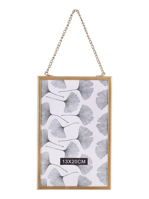 Lot 2x Cadre photo à suspendre design Gold Home MM - Kiabi
