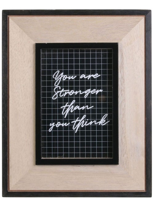 Lot 2x Cadre photo indus stronger Happy Working - Kiabi