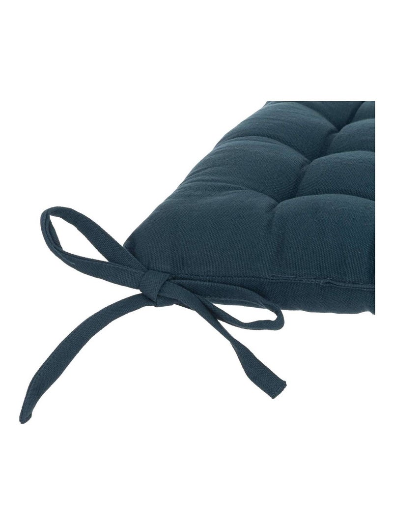 Lot 2x Galette de chaise Bleu pétrole - Kiabi