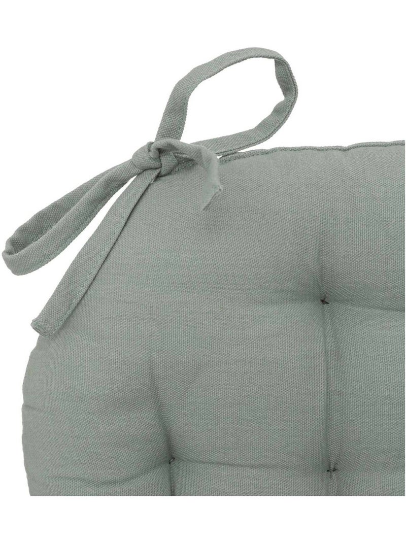 Lot 2x Galette de chaise ronde Alix Gris clair - Kiabi
