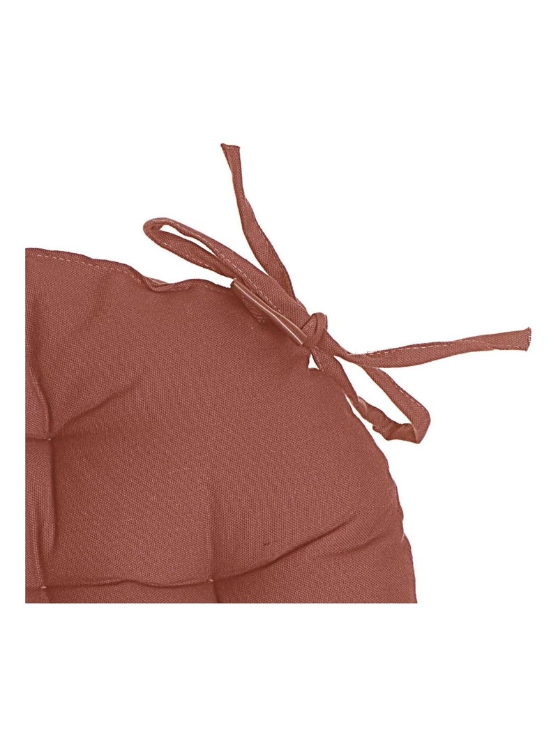 Lot 2x Galette de chaise ronde Alix Rouge - Kiabi