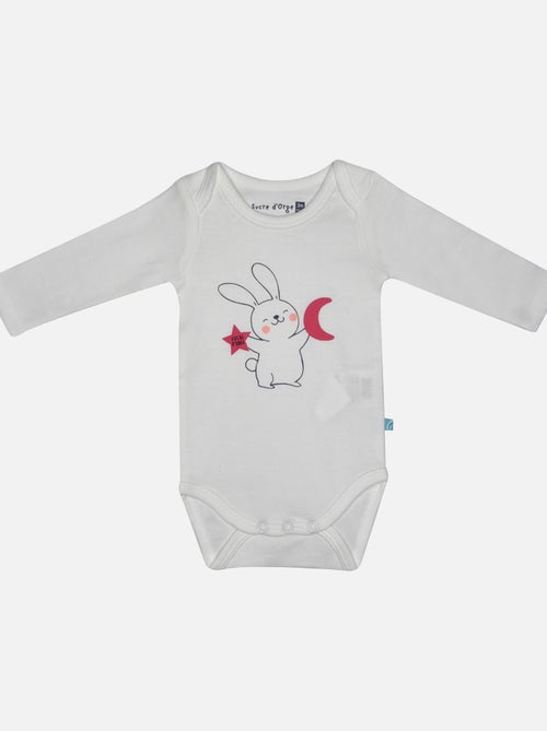 LOT 3 BODIES BEBE FILAIRE COTON BIO - Kiabi