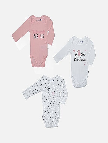 LOT 3 BODIES BEBE FILLE FAYE