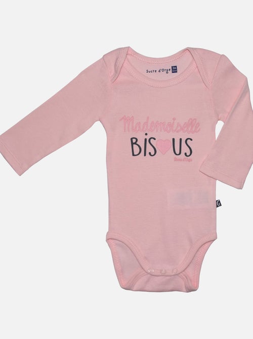 LOT 3 BODIES BEBE FILLE FAYE - Kiabi