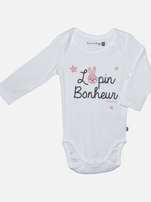 LOT 3 BODIES BEBE FILLE FAYE - Kiabi