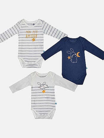 LOT 3 BODIES BEBE FIRMANIO COTON BIO