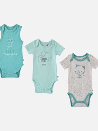 LOT 3 BODY COTON BIO EITAN