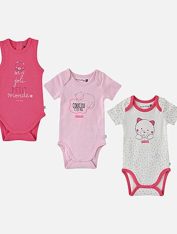LOT 3 BODY COTON BIO ELMA