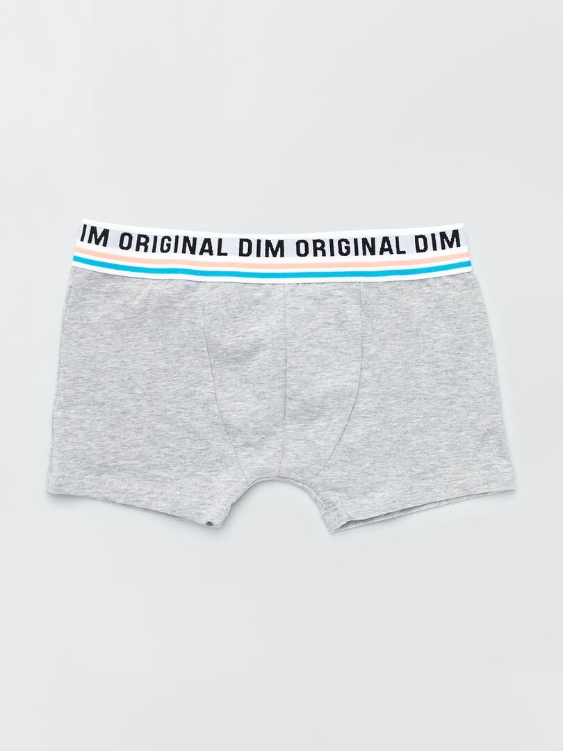 Lot 3 boxers 'Dim' Gris/bleu/noir - Kiabi