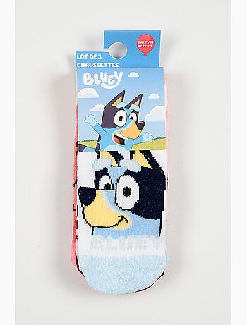 Lot 3 Chaussettes Basses Bluey | Licence Officielle