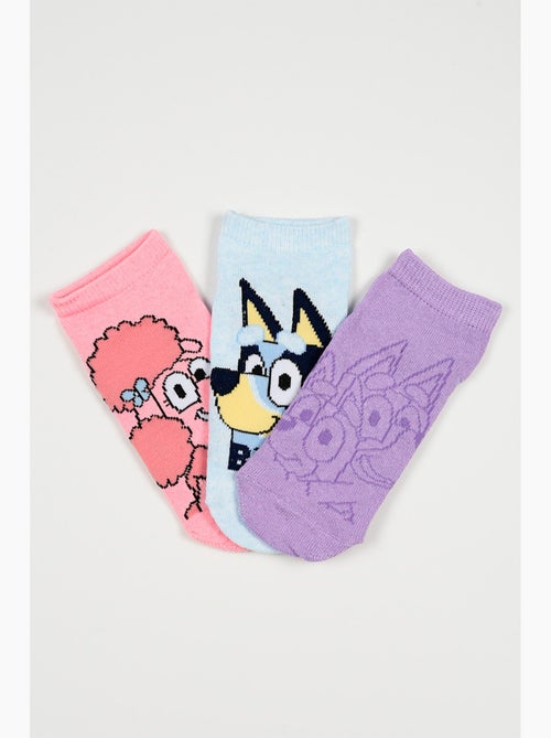 Lot 3 Chaussettes Basses Bluey   | Licence Officielle - Kiabi