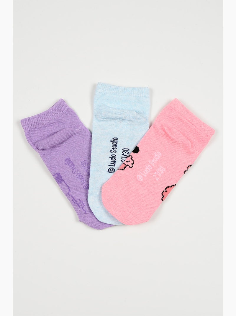Lot 3 Chaussettes Basses Bluey   | Licence Officielle Bleu - Kiabi