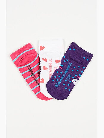 Lot 3 Chaussettes Basses Gabby's Dollhouse Multicolore | Licence Officielle
