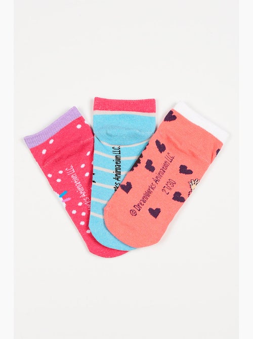 Lot 3 Chaussettes Basses Gabby's Dollhouse Multicolore | Licence Officielle - Kiabi
