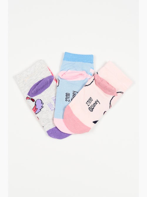 Lot 3 Chaussettes Basses Lilo & Stitch Multicolore | Licence Officielle - Kiabi