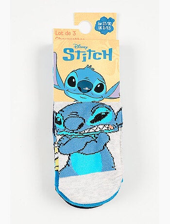 Lot 3 Chaussettes Basses Lilo & Stitch Multicolore| Licence Officielle