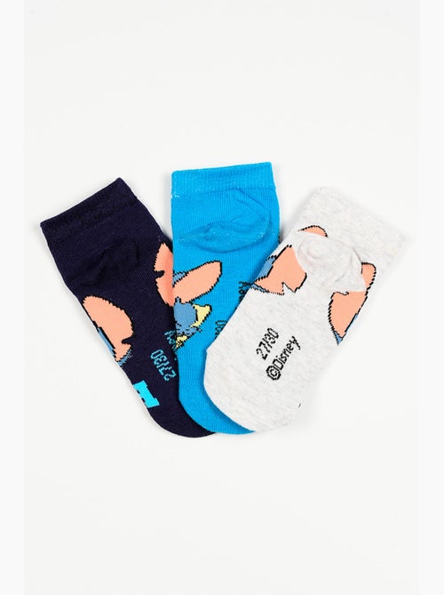 Lot 3 Chaussettes Basses Lilo & Stitch Multicolore| Licence Officielle - Kiabi
