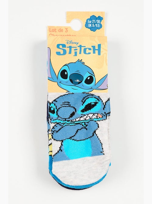 Lot 3 Chaussettes Basses Lilo & Stitch Multicolore| Licence Officielle - Kiabi