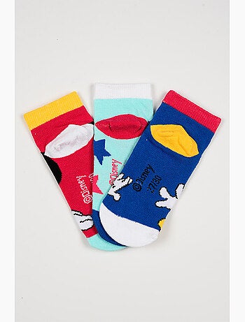 Lot 3 Chaussettes Basses Minnie Mouse Multicolore | Licence Officielle