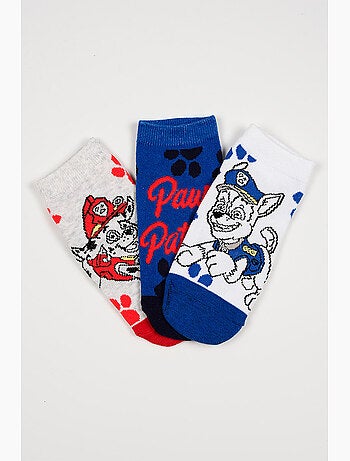 Lot 3 Chaussettes Basses Pat Patrouille Multicolore| Licence Officielle