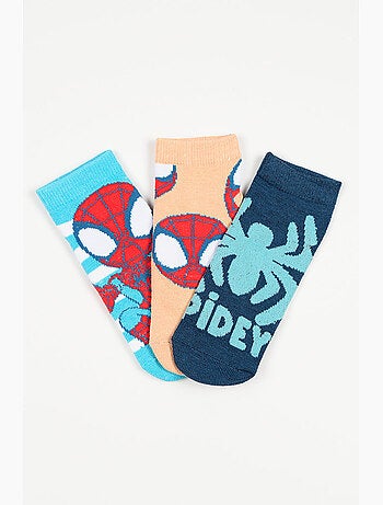 Lot 3 Chaussettes Basses Spidey | Licence Officielle