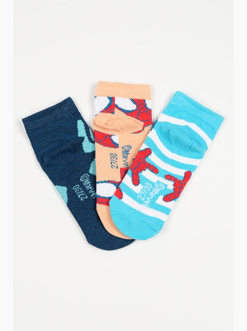 Lot 3 Chaussettes Basses Spidey  | Licence Officielle - Kiabi