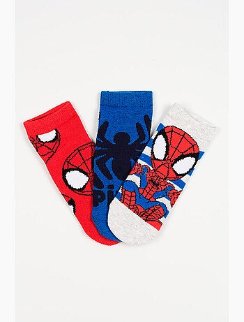 Lot 3 Chaussettes Basses Spidey Multicolore| Licence Officielle