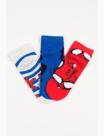 Lot 3 Chaussettes Basses Spidey Multicolore| Licence Officielle