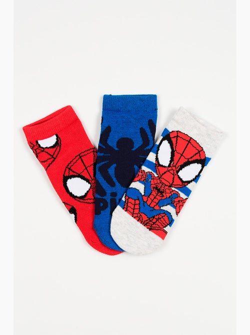 Lot 3 Chaussettes Basses Spidey Multicolore| Licence Officielle - Kiabi Lot 3 Chaussettes Basses Spidey Multicolore| Licence Officielle - Kiabi