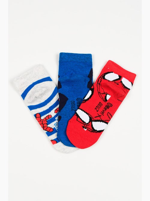 Lot 3 Chaussettes Basses Spidey Multicolore| Licence Officielle - Kiabi Lot 3 Chaussettes Basses Spidey Multicolore| Licence Officielle - Kiabi