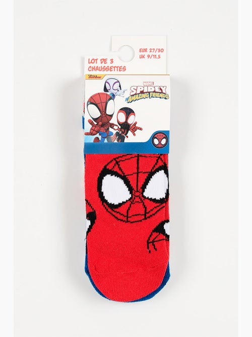 Lot 3 Chaussettes Basses Spidey Multicolore| Licence Officielle - Kiabi Lot 3 Chaussettes Basses Spidey Multicolore| Licence Officielle - Kiabi
