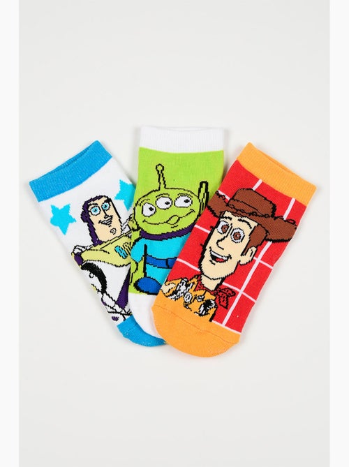 Lot 3 Chaussettes Basses Toy Story Multicolore| Licence Officielle - Kiabi Lot 3 Chaussettes Basses Toy Story Multicolore| Licence Officielle - Kiabi