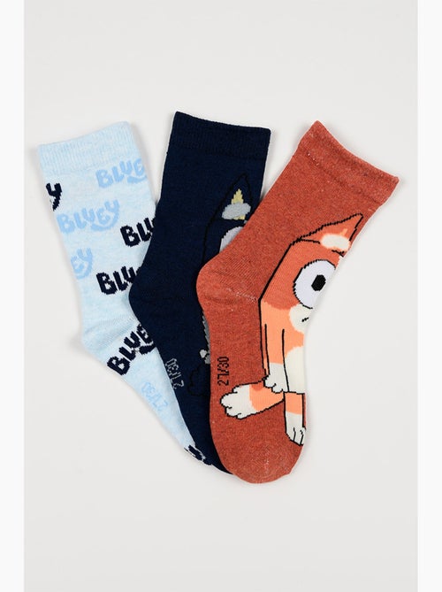 Lot 3 Chaussettes Bluey Multicolore| Licence Officielle - Kiabi