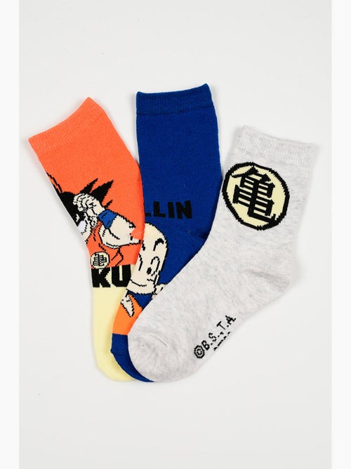 Lot 3 Chaussettes Dragon Ball Multicolore| Licence Officielle - Kiabi