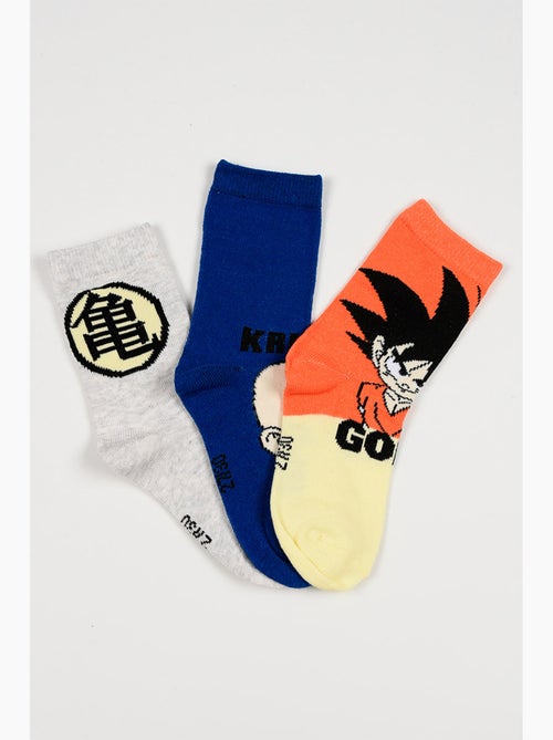 Lot 3 Chaussettes Dragon Ball Multicolore| Licence Officielle - Kiabi