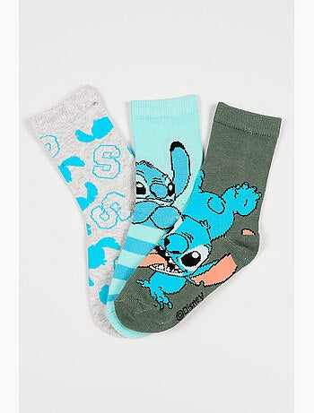 Lot 3 Chaussettes Lilo & Stitch Multicolore| Licence Officielle