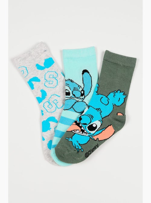 Lot 3 Chaussettes Lilo & Stitch Multicolore| Licence Officielle - Kiabi