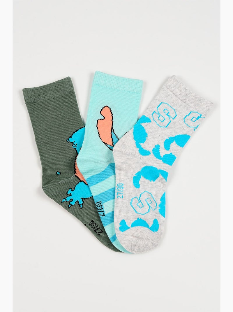 Lot 3 Chaussettes Lilo & Stitch Multicolore| Licence Officielle Rose/Blanc - Kiabi